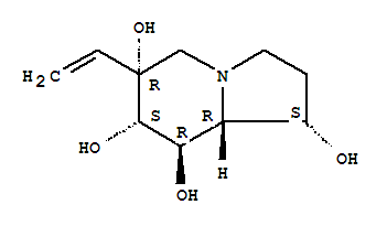 1,6,7,8-Indolizinetetrol, 6-ethenyloctahydro-, 1S-(1.alpha.,6.alpha.,7.alpha.,8.beta.,8a.beta.)-