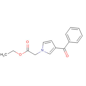1H-Pyrrole-1-acetic acid, 3-benzoyl-, ethyl ester molecular structure