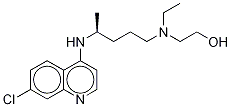 (R)-(-)-Hydroxy Chloroquine Diphosphate molecular structure
