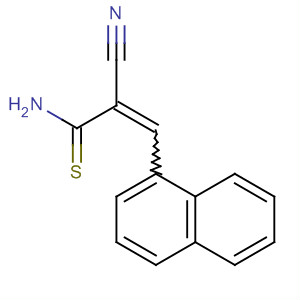 2-Propenethioamide, 2-cyano-3-(1-naphthalenyl)- molecular structure