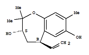 1-Benzoxepin-3,7-diol,5-ethenyl-2,3,4,5-tetrahydro-2,2,8-trimethyl-, trans-(-)-