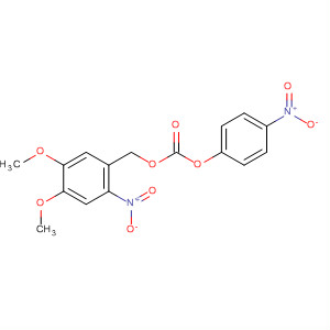 Carbonic acid, (4,5-dimethoxy-2-nitrophenyl)methyl 4-nitrophenyl ester molecular structure