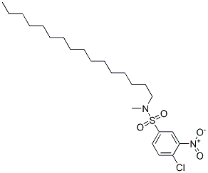 4-Chloro-N-hexadecyl-N-methyl-3-nitrobenzenesulfonamide molecular structure