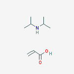 2-Propenoic acid, homopolymer, compd. with N-(1-methylethyl)-2-propanamine molecular structure