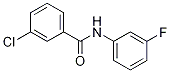 3-chloro-N-(3-fluorophenyl)benzamide molecular structure