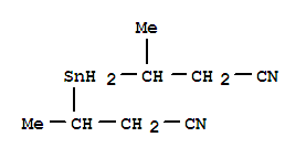 Butanenitrile,3,3'-stannylenebis- molecular structure