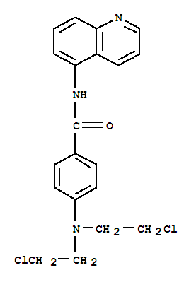 4-[bis(2-chloroethyl)amino]-N-(quinolin-5-yl)benzamide molecular structure