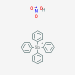 dihydroxy-oxo-ammonium; tetraphenylstibonium molecular structure