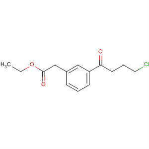 Benzeneacetic acid, 3-(4-chloro-1-oxobutyl)-, ethyl ester