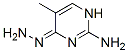 2-Pyrimidinamine,4-hydrazinyl-5-methyl- molecular structure