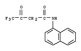 4,4,4-trifluoro-N-(naphthalen-1-yl)-3-oxobutanamide molecular structure