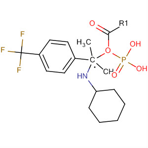 Phosphonic acid, [(cyclohexylamino)[4-(trifluoromethyl)phenyl]methyl]-,dimethyl ester molecular structure