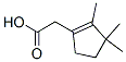 2,3,3-Trimethylcyclopenta-1-ene-1-acetic acid molecular structure