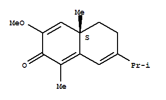 2(4aH)-Naphthalenone,5,6-dihydro-3-methoxy-1,4a-dimethyl-7-(1-methylethyl)-, (S)- molecular structure