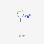 (2Z)-3-methyl-1,3-thiazolidin-2-imine hydrobromide (1:1) molecular structure