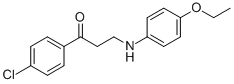 1-(4-CHLOROPHENYL)-3-(4-ETHOXYANILINO)-1-PROPANONE molecular structure