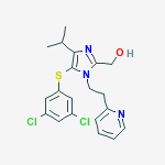 {5-[(3,5-dichlorophenyl)sulfanyl]-4-(1-methylethyl)-1-(2-pyridin-2-ylethyl)-1H-imidazol-2-yl}methanol