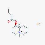 (1R,9aR)-1-(butanoyloxy)-5-methyloctahydro-2H-quinolizinium bromide molecular structure
