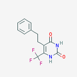 5-(2-phenylethyl)-6-(trifluoromethyl)-1h-pyrimidine-2,4-dione molecular structure