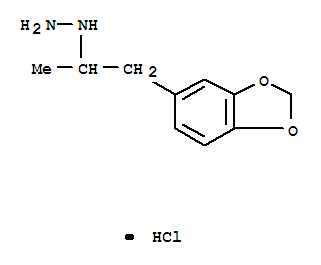 Hydrazine,[2-(1,3-benzodioxol-5-yl)-1-methylethyl]-, hydrochloride (1:1) molecular structure