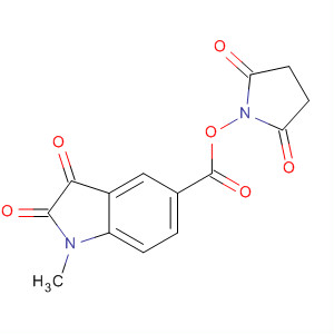 1H-Indole-2,3-dione,5-[[(2,5-dioxo-1-pyrrolidinyl)oxy]carbonyl]-1-methyl- molecular structure