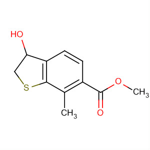 Benzo[b]thiophene-6-carboxylic acid, 2,3-dihydro-3-hydroxy-7-methyl-,methyl ester molecular structure