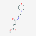 2-Butenoic acid, 4-[[2-(4-morpholinyl)ethyl]amino]-4-oxo- molecular structure