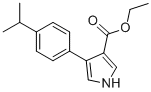 4-[4-(1-METHYLETHYL)PHENYL]-1H-PYRROLE-3-CARBOXYLIC ACID ETHYL ESTER molecular structure