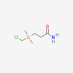 3-[(chloromethyl)(dimethyl)silyl]propanamide