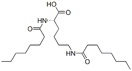 N2,N6-bis(1-oxooctyl)-L-lysine molecular structure