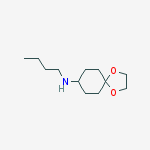 1,4-Dioxaspiro[4.5]decan-8-amine, N-butyl- molecular structure