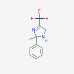1H-Imidazole, 2,5-dihydro-2-methyl-2-phenyl-4-(trifluoromethyl)- molecular structure