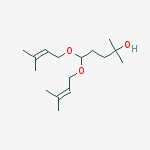 2-Pentanol, 2-methyl-5,5-bis[(3-methyl-2-butenyl)oxy]- molecular structure