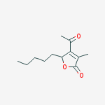 2(5H)-Furanone, 4-acetyl-3-methyl-5-pentyl- molecular structure