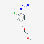 Ethanol, 2-[(4-azido-3-chlorophenyl)methoxy]- molecular structure