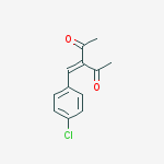 3-(4-chlorobenzylidene)pentane-2,4-dione molecular structure