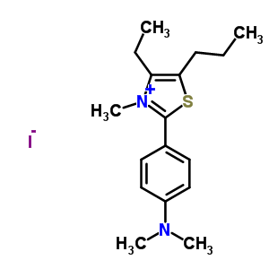 2-[4-(dimethylamino)phenyl]-4-ethyl-3-methyl-5-propyl-1,3-thiazol-3-ium iodide
