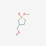 3-Phospholanemethanol, 1-methoxy-, 1-oxide molecular structure