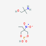 2-amino-2-methylpropan-1-ol - 5-ethyl-5-nitro-1,3,2-dioxaphosphinan-2-ol 2-oxide (1:1) molecular structure