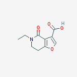FURO[3,2-C]PYRIDINE-3-CARBOXYLIC ACID,5-ETHYL-4,5,6,7-TETRAHYDRO-4-OXO- molecular structure