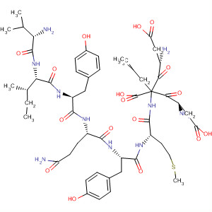 L-Leucine,L-valyl-L-isoleucyl-L-tyrosyl-L-glutaminyl-L-tyrosyl-L-methionyl-L-a-aspartyl-L-a-aspartyl- molecular structure