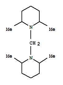 1,1'-methanediylbis(2,6-dimethylpiperidine) molecular structure
