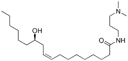 [R-(Z)]-N-[3-(dimethylamino)propyl]-12-hydroxy-9-octadecenamide molecular structure