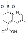 5-Quinolinecarboxylic acid, 3-methyl-8-(methylsulfonyl)- molecular structure
