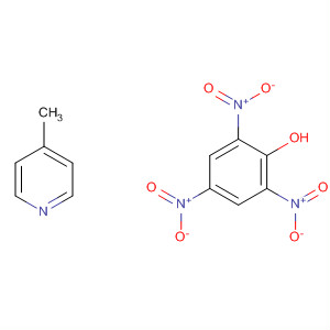 Pyridine, 4-methyl-, compd. with 2,4,6-trinitrophenol (1:1) molecular structure