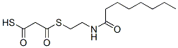 Malonic acid, thio-, S-ester with N-(2-mercaptoethyl)octanamide