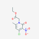 ethyl 2-(4-chloro-6-methyl-3-nitro-2-oxopyridin-1(2H)-yl)acetate molecular structure