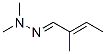 2-Methyl-2-butenal dimethyl hydrazone molecular structure