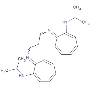 1,3-Propanediamine,N,N'-bis[2-[(1-methylethyl)amino]-2,4,6-cycloheptatrien-1-ylidene]- molecular structure