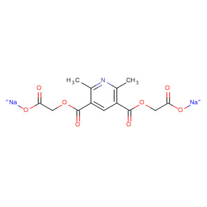 3,5-Pyridinedicarboxylic acid, 2,6-dimethyl-, bis(carboxymethyl) ester,disodium salt molecular structure
